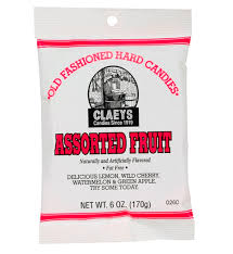 Claeys Hard Candies Assorted Fruit 6oz 12ct